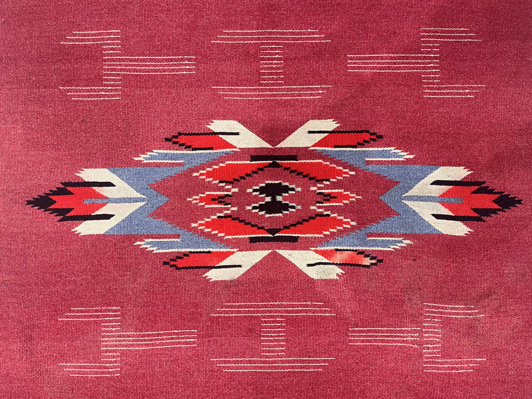 Vintage Swedish Kilim Rug 3'7" x 5’9"