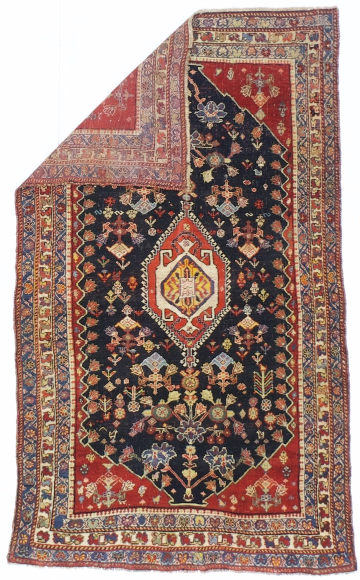 Antique Persian Qashqai Rug 2’7” x 4’6”