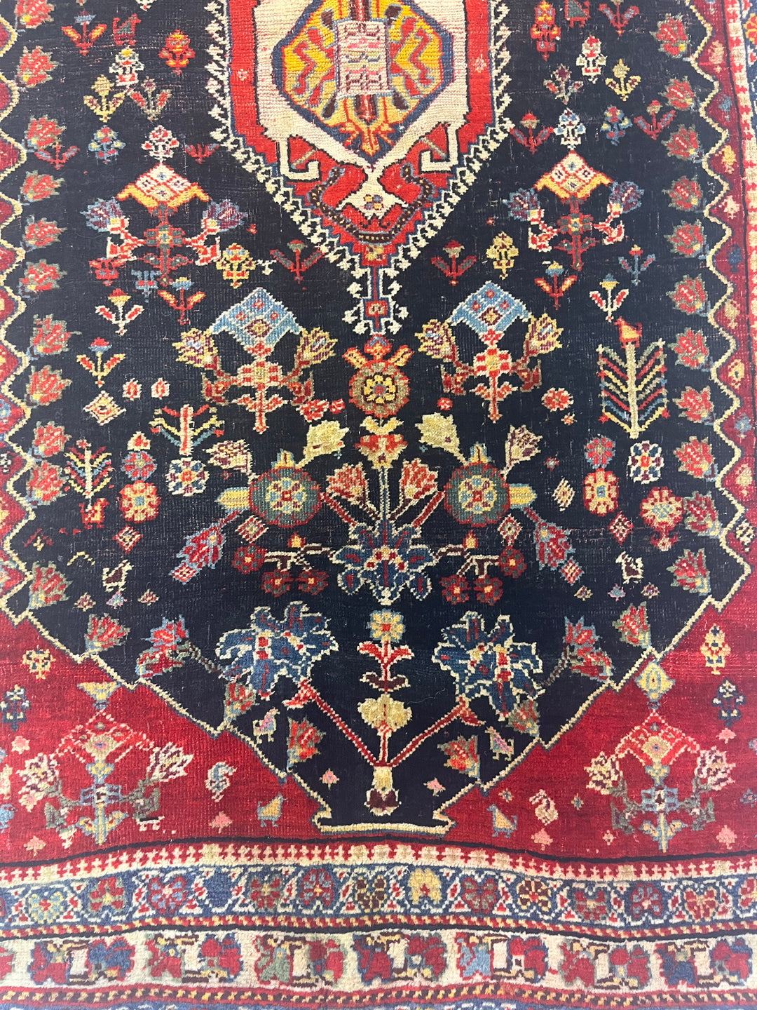 Antique Persian Qashqai Rug 2’7” x 4’6”