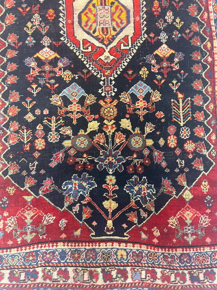 Antique Persian Qashqai Rug 2’7” x 4’6”