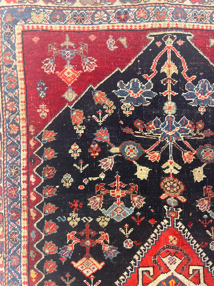 Antique Persian Qashqai Rug 2’7” x 4’6”