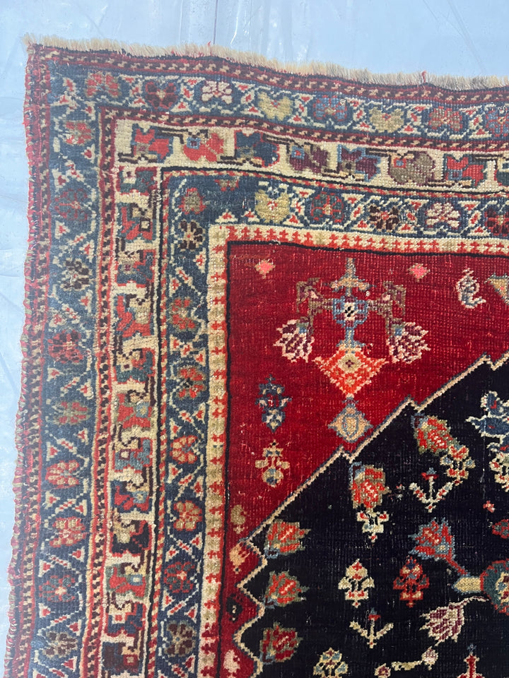 Antique Persian Qashqai Rug 2’7” x 4’6”