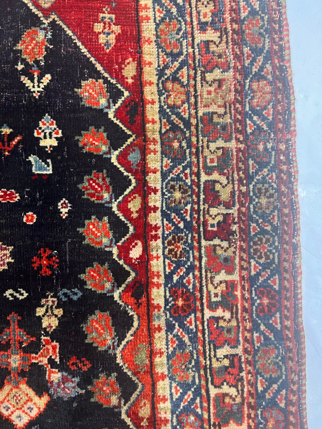 Antique Persian Qashqai Rug 2’7” x 4’6”