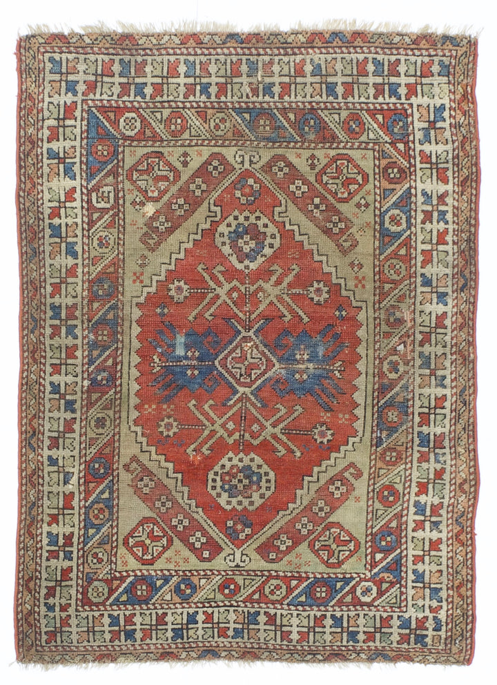 Fine Antique Turkish Konia Rug 3’7" x 5’0"