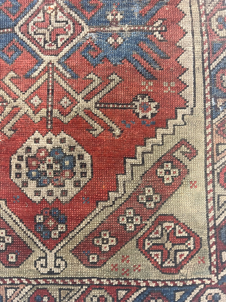 Fine Antique Turkish Konia Rug 3’7" x 5’0"