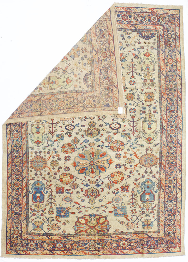 Antique Persian Sultanabad Mahal Rug 7’2" x 10’1”