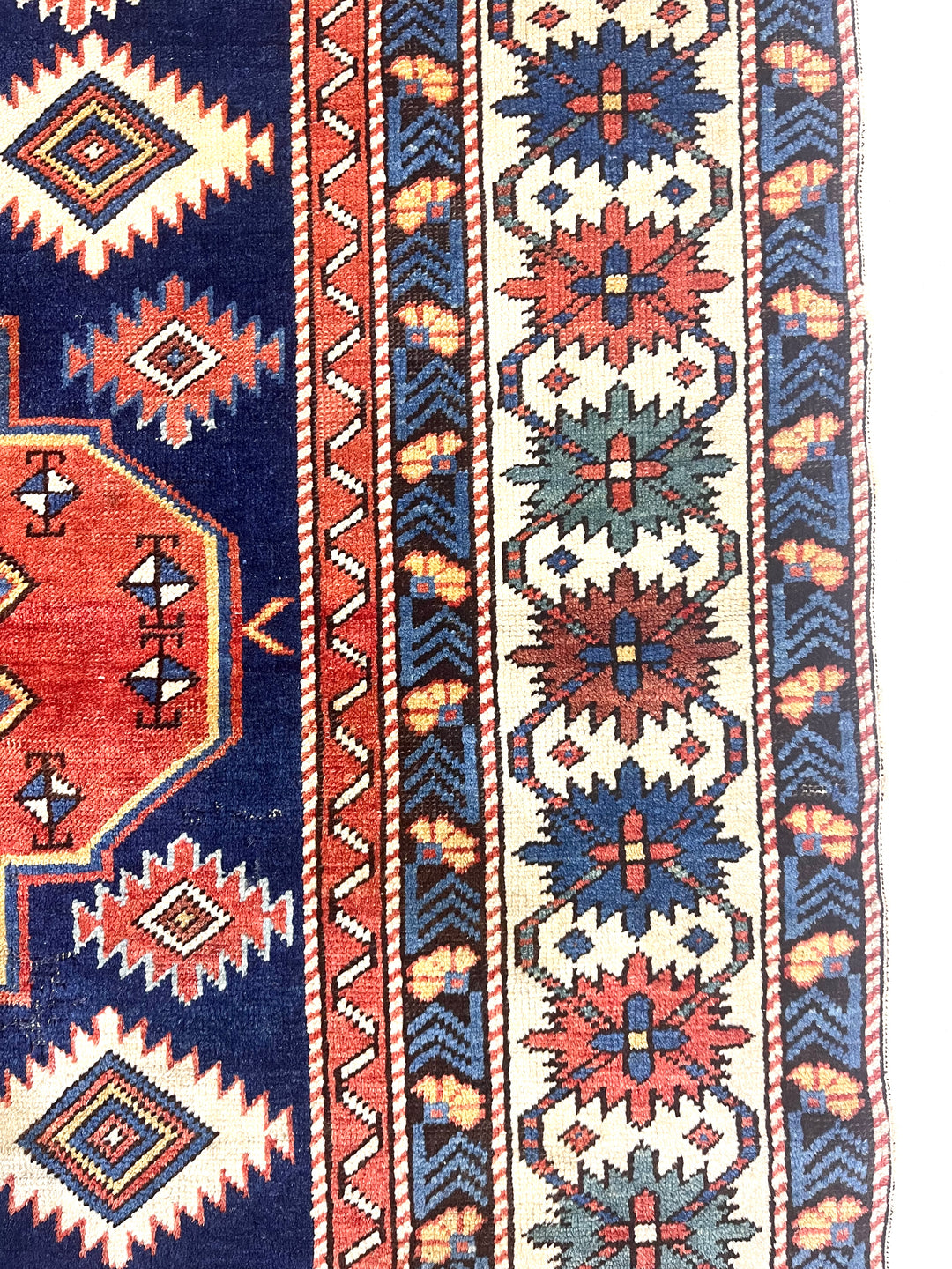 Antique Caucasian Shirvan Kuba Rug 4’3" x 4’7”