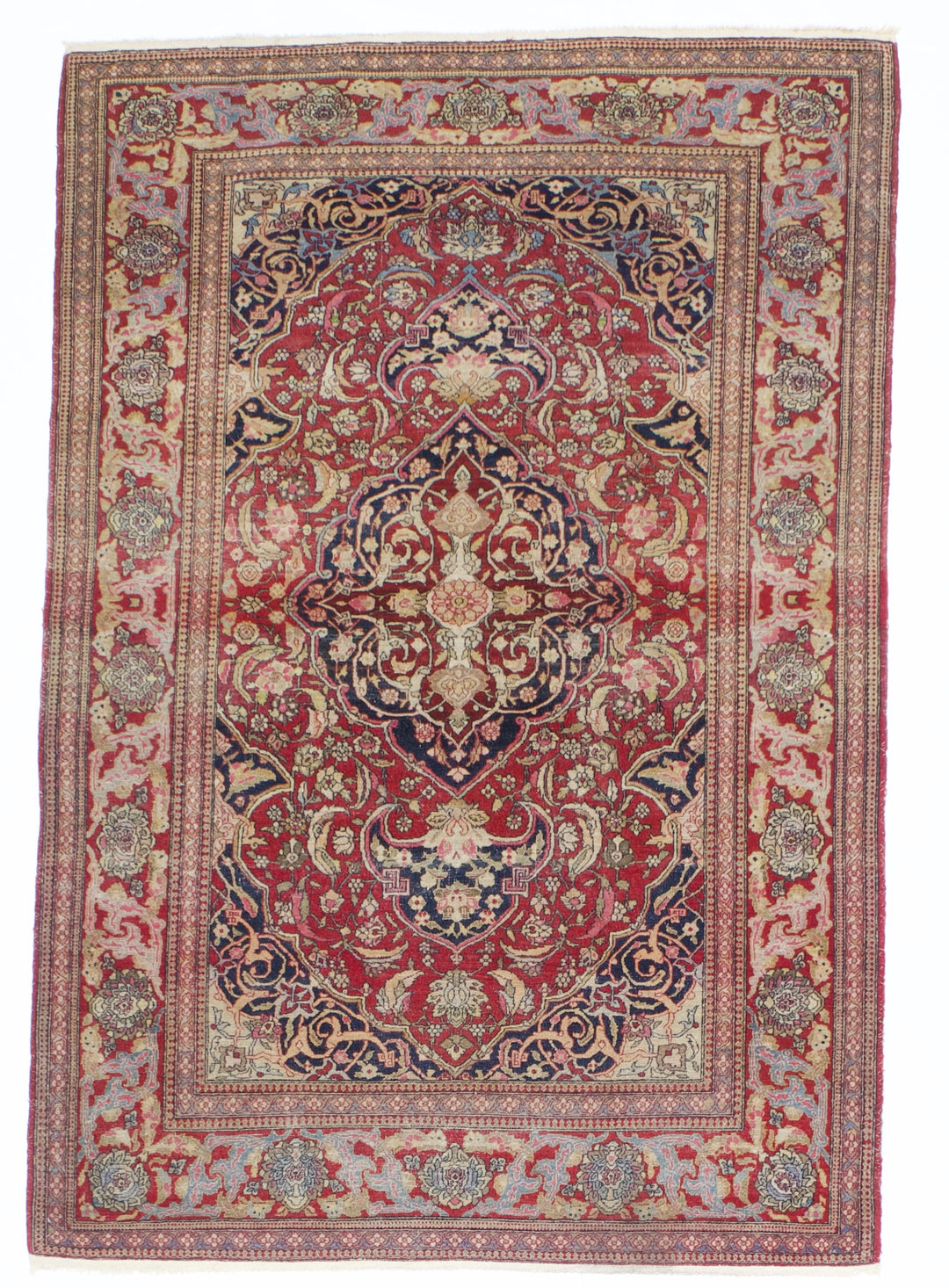 Antique Persian Tehran Rug 4'7" x 6’9"