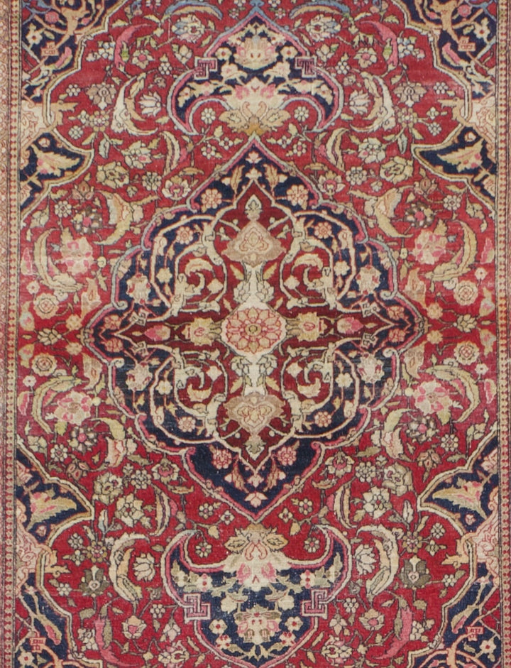 Antique Persian Tehran Rug 4'7" x 6’9"