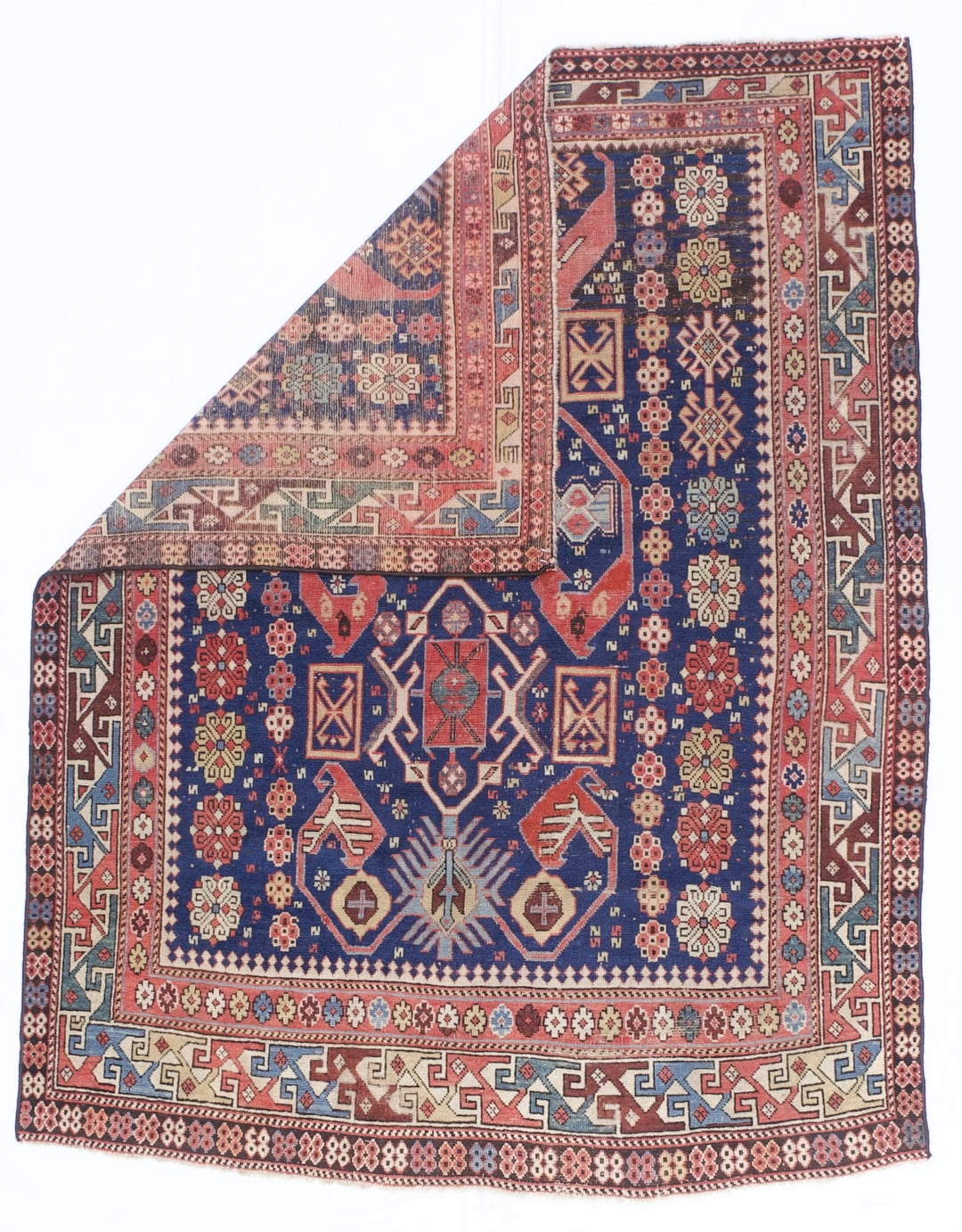 Antique Caucasian Kuba Rug 4'6" x 5’9"