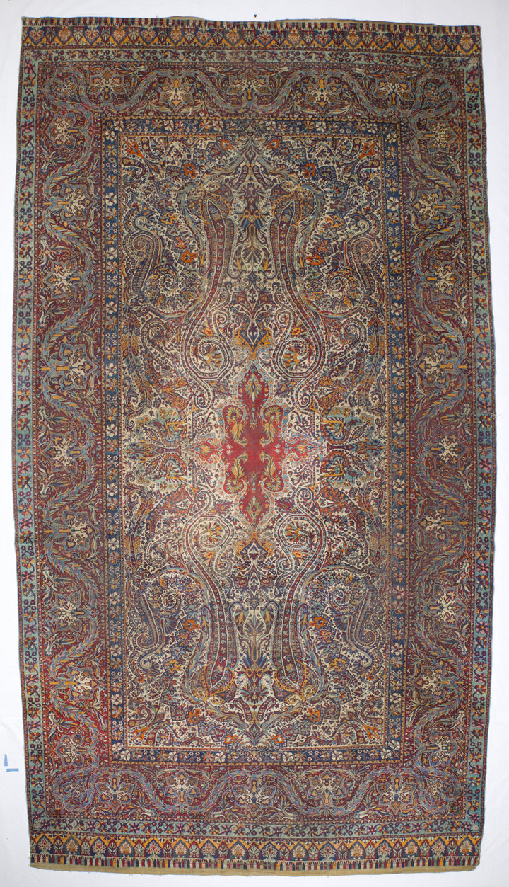 Fine Antique Persian Yazd Rug 8'10" x 16’0"