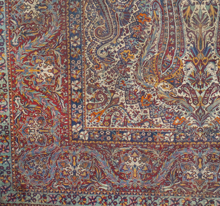 Fine Antique Persian Yazd Rug 8'10" x 16’0"