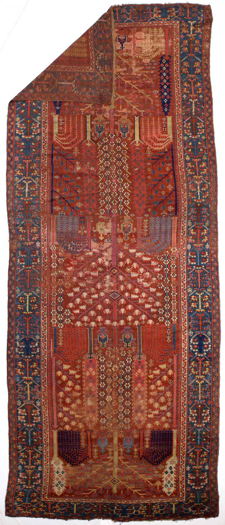 Early Antique Persian Bakhshayesh Long Rug 5'8" x 14’6”