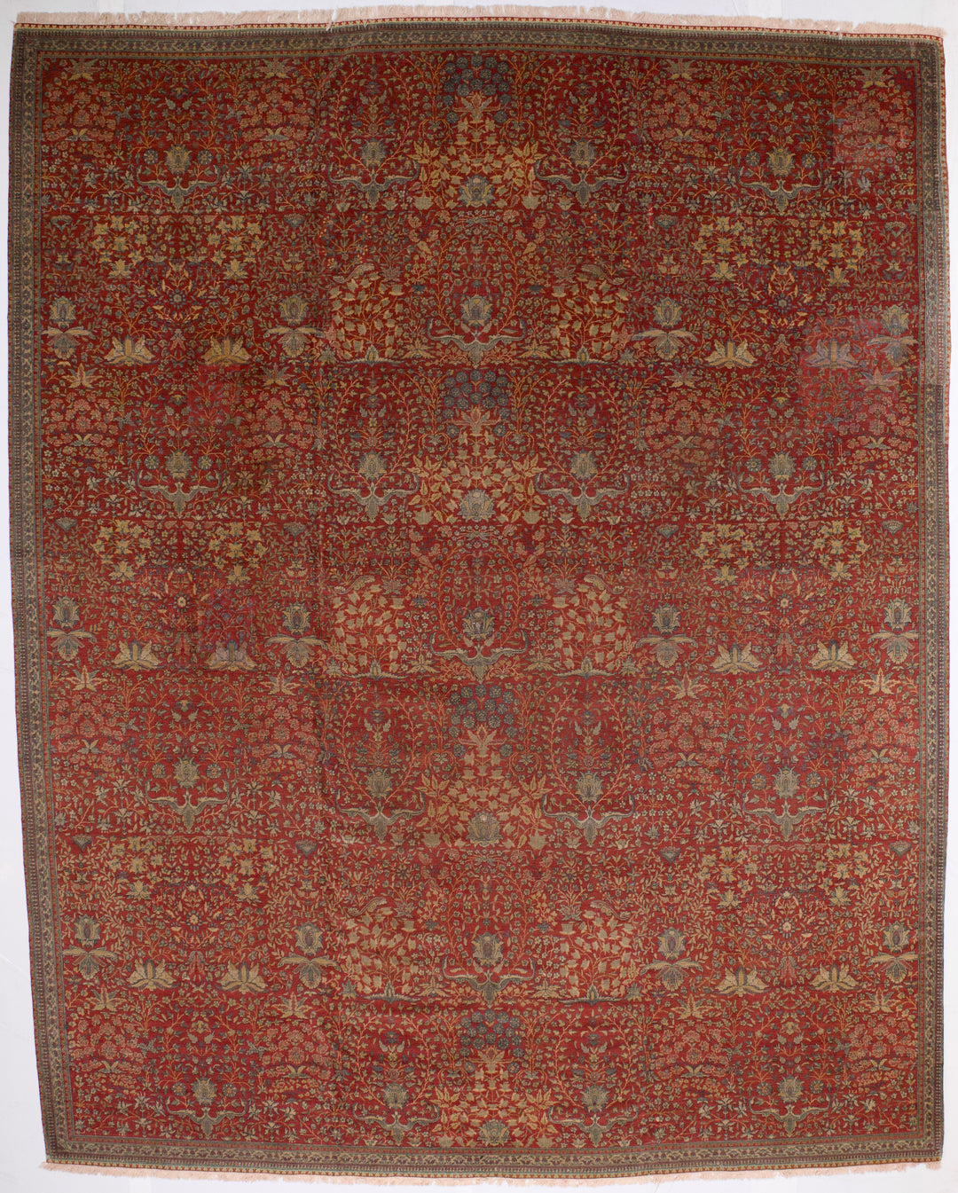 Antique Persian Mohtasham Kashan Rug 10’5" x 13’1"