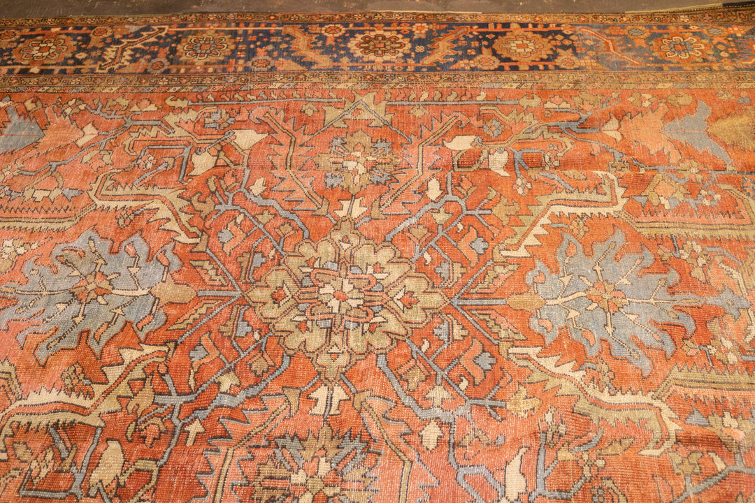 Antique Persian Heriz 9’9" x 11’10”