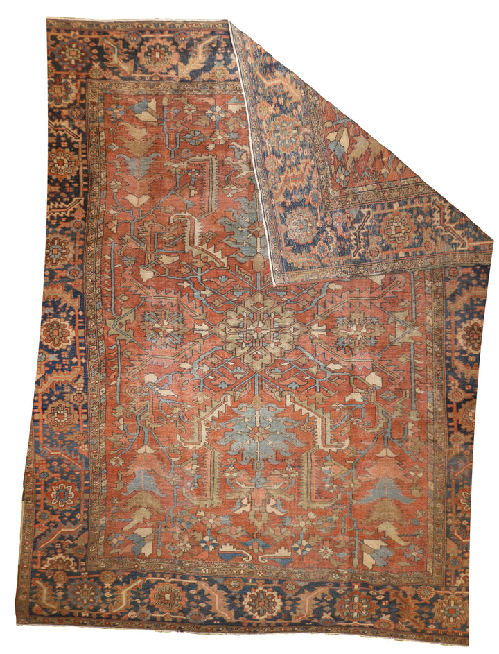 Antique Persian Heriz 9’9" x 11’10”