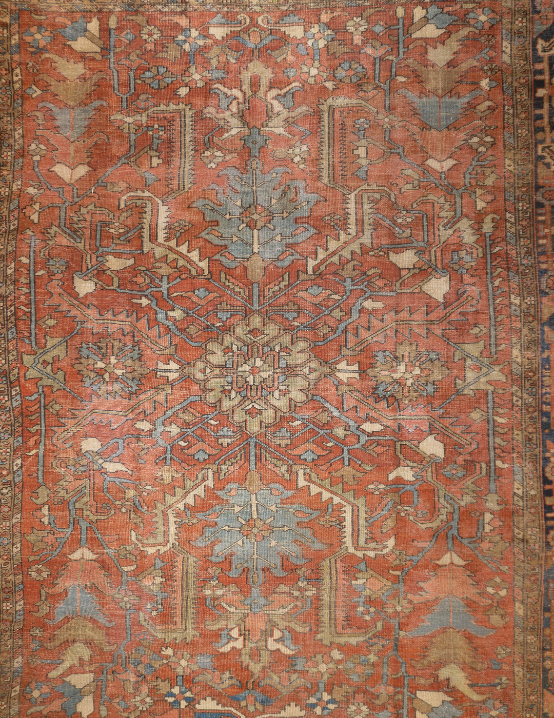 Antique Persian Heriz 9’9" x 11’10”