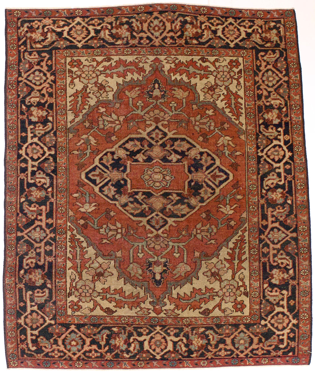 Antique Persian Heriz/Serapi Rug 5'1" x 6’1"