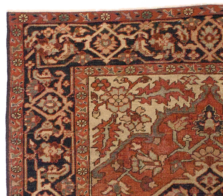 Antique Persian Heriz/Serapi Rug 5'1" x 6’1"