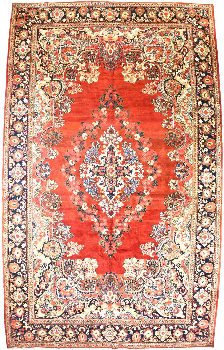 Vintage Persian Mahal Rug 10’10” x 17’7”