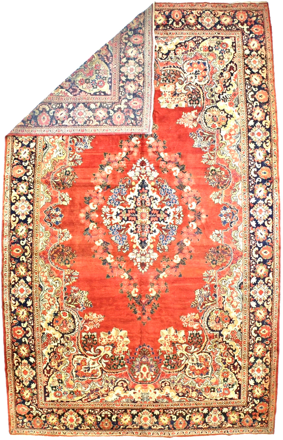 Vintage Persian Mahal Rug 10’10” x 17’7”