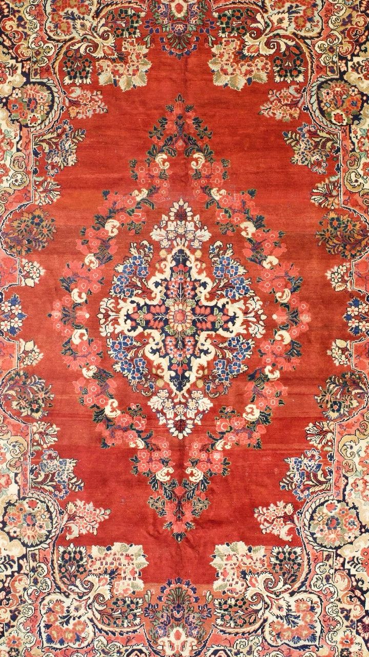 Vintage Persian Mahal Rug 10’10” x 17’7”