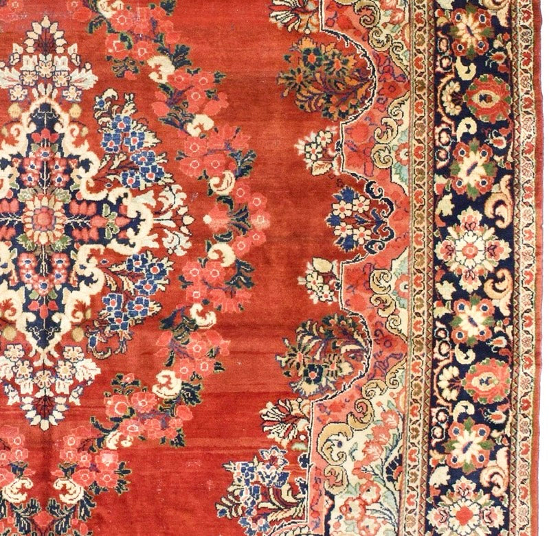 Vintage Persian Mahal Rug 10’10” x 17’7”