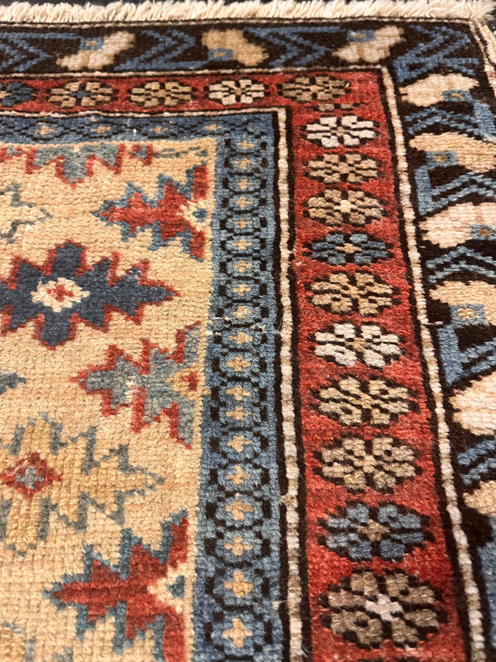 Antique Caucasian Shirvan Rug 1'11" x 2’10”