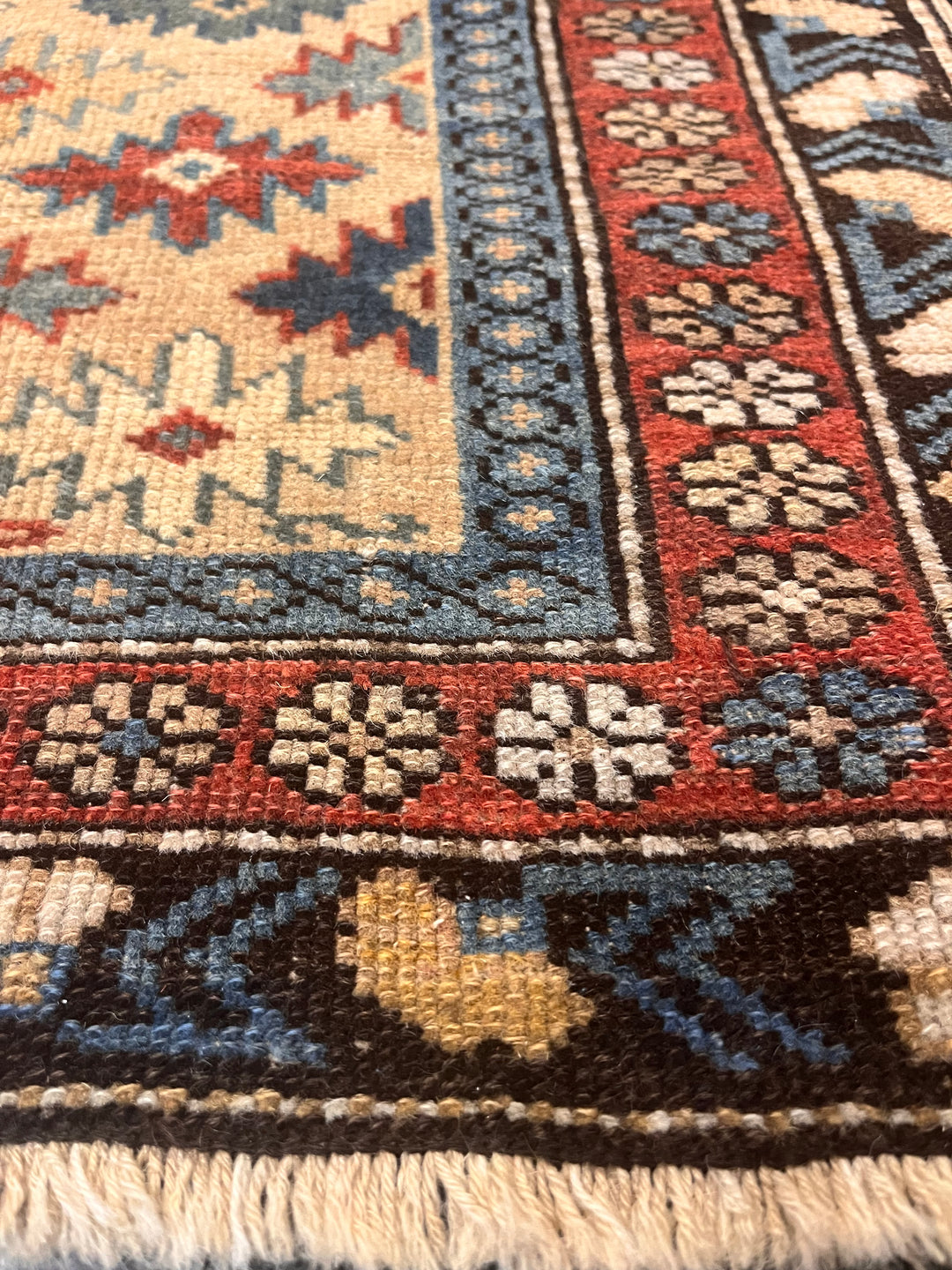 Antique Caucasian Shirvan Rug 1'11" x 2’10”