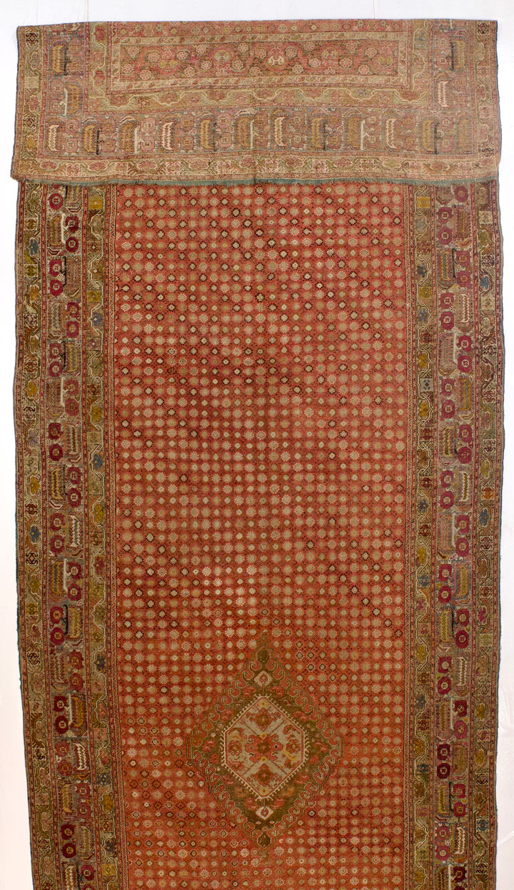 Antique Ghiordes Long Rug 6'7" x 24’4”