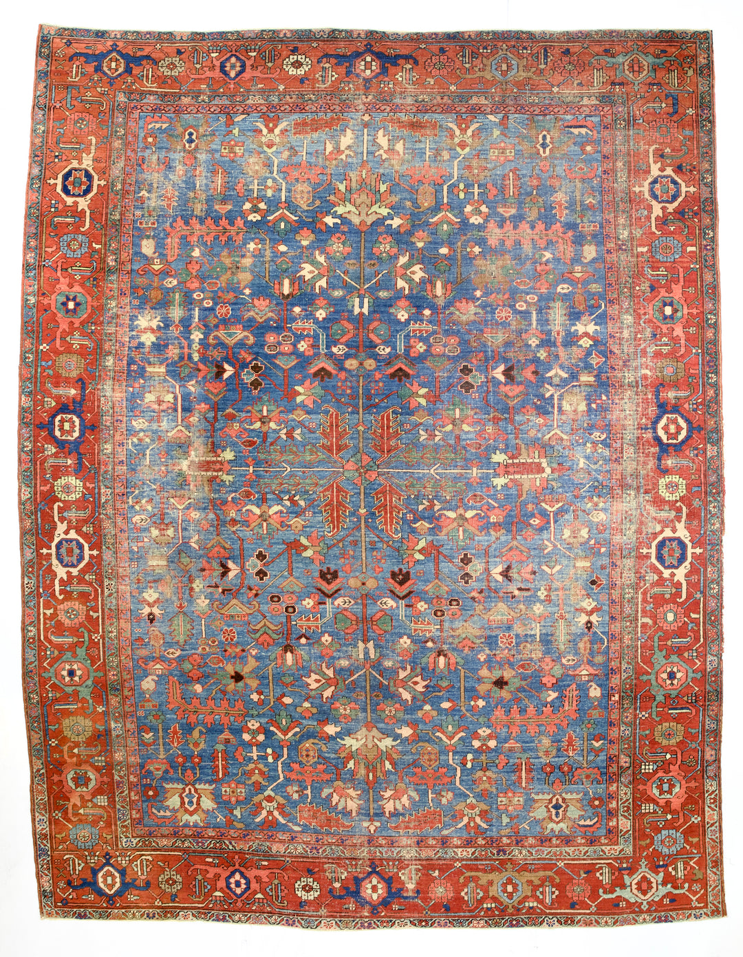 Antique Persian Heriz Serapi Rug 9’6” x 12’4”