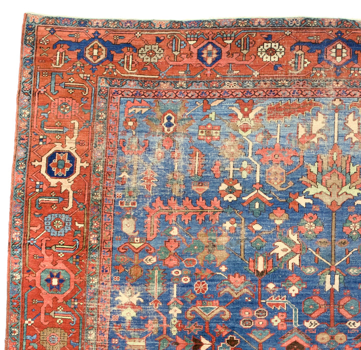 Antique Persian Heriz Serapi Rug 9’6” x 12’4”