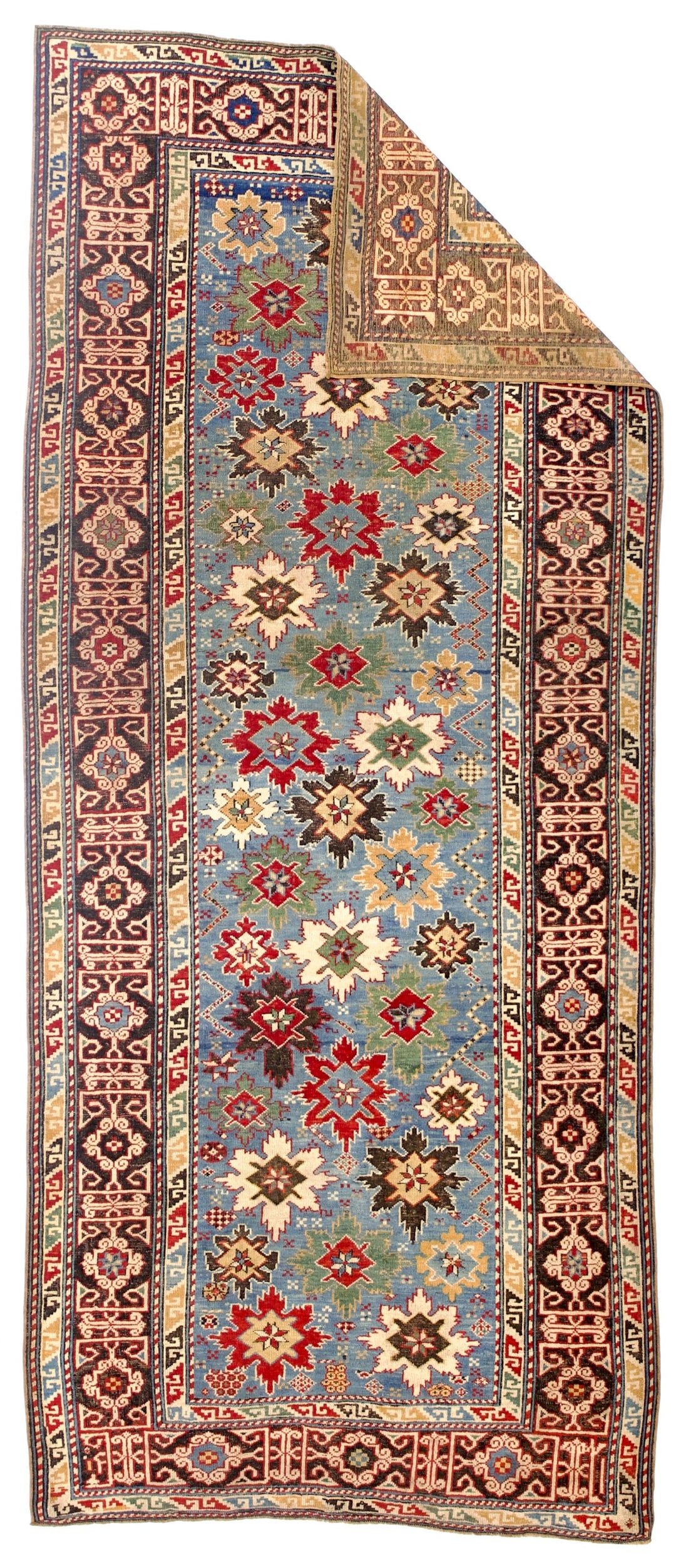 Antique Caucasian Shirvan Rug 3’6” x 8’5”