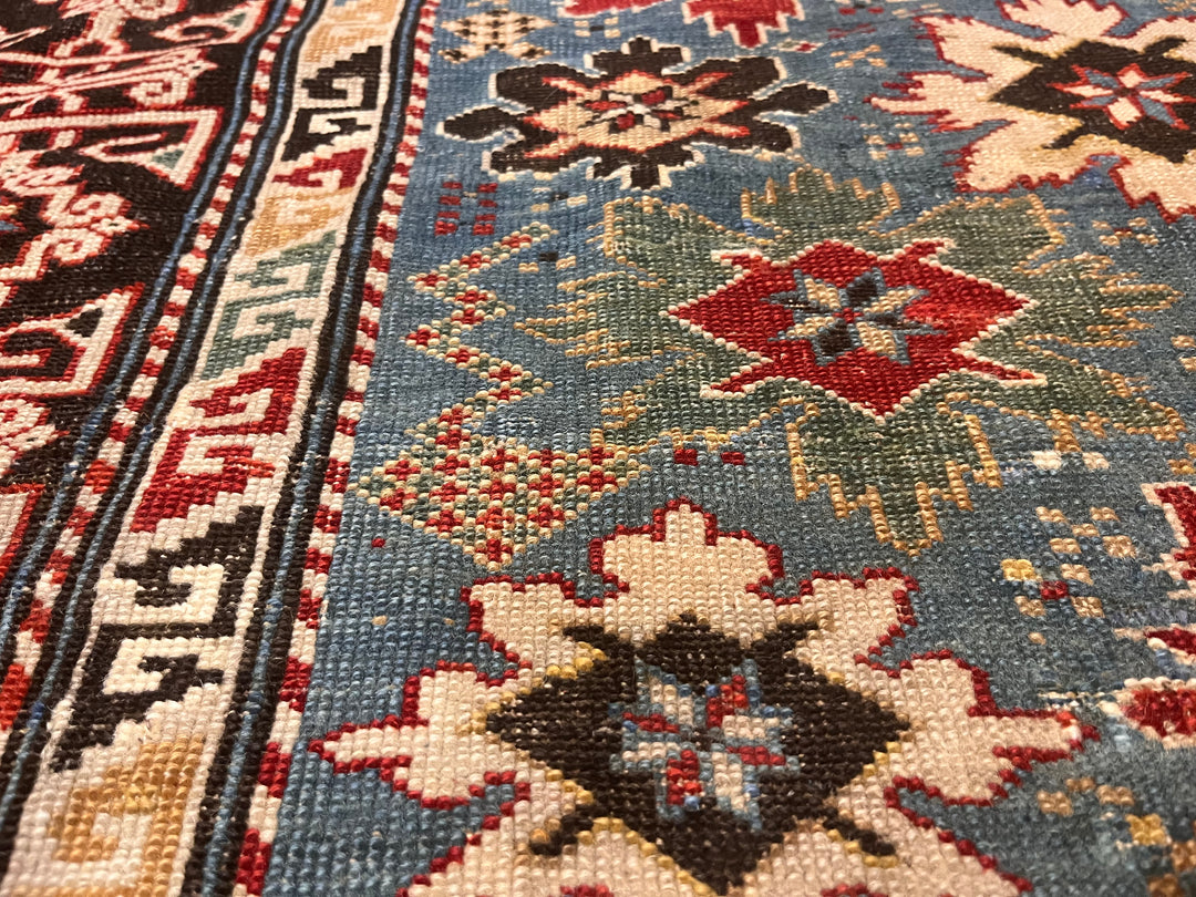 Antique Caucasian Shirvan Rug 3’6” x 8’5”