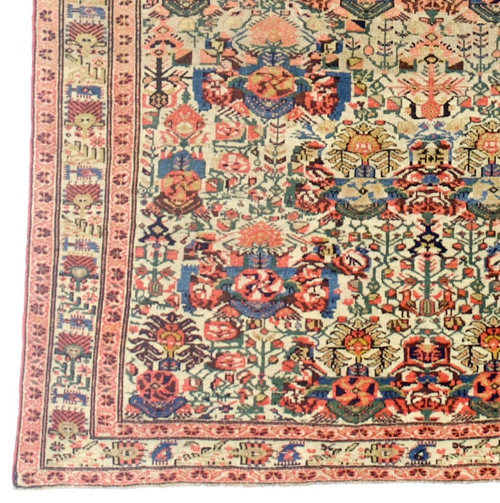 Antique Persian Farahan Zeleh Sultan Design Rug 3’11” x 6’3”