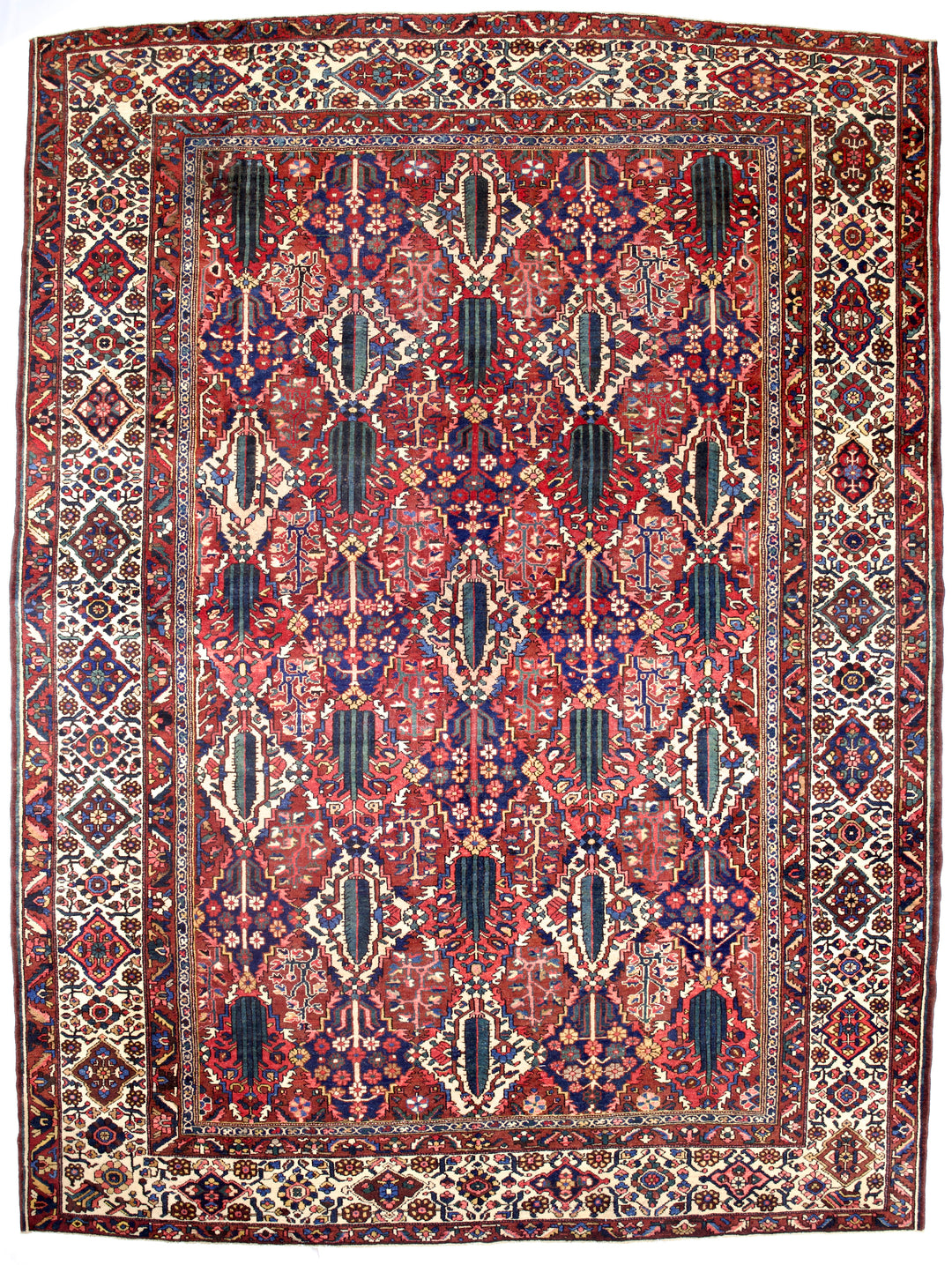 Antique Persian Bakhtiari Rug 10’6” x 14’1”