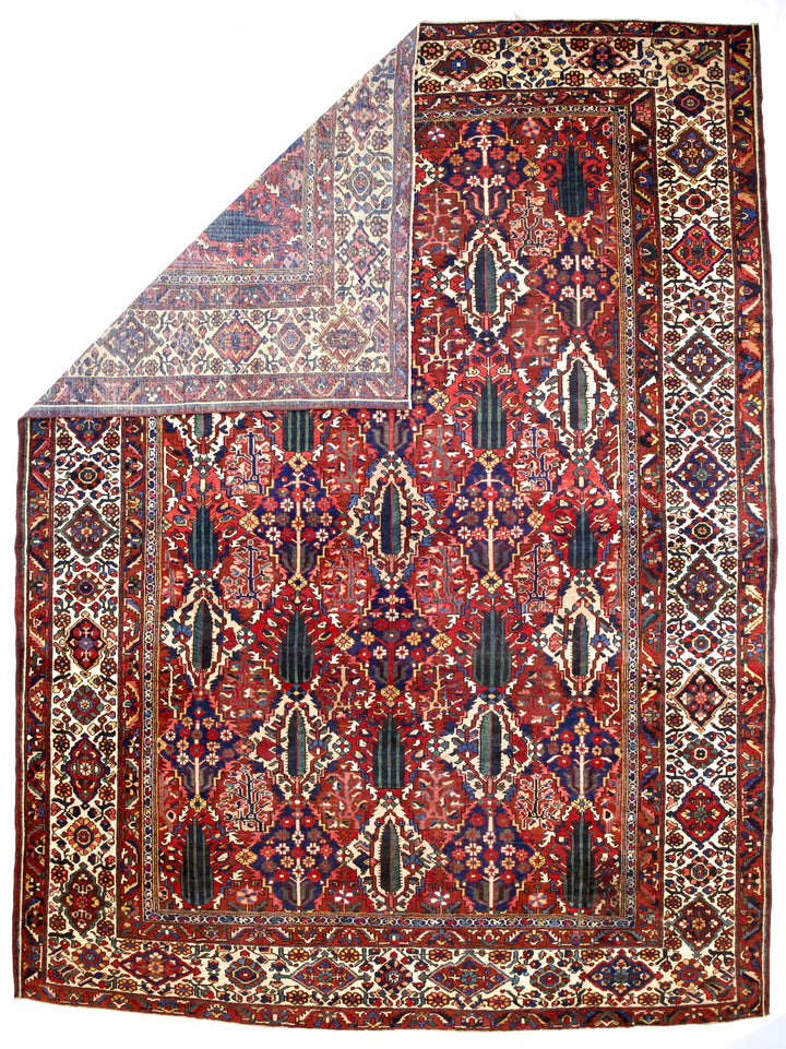 Antique Persian Bakhtiari Rug 10’6” x 14’1”