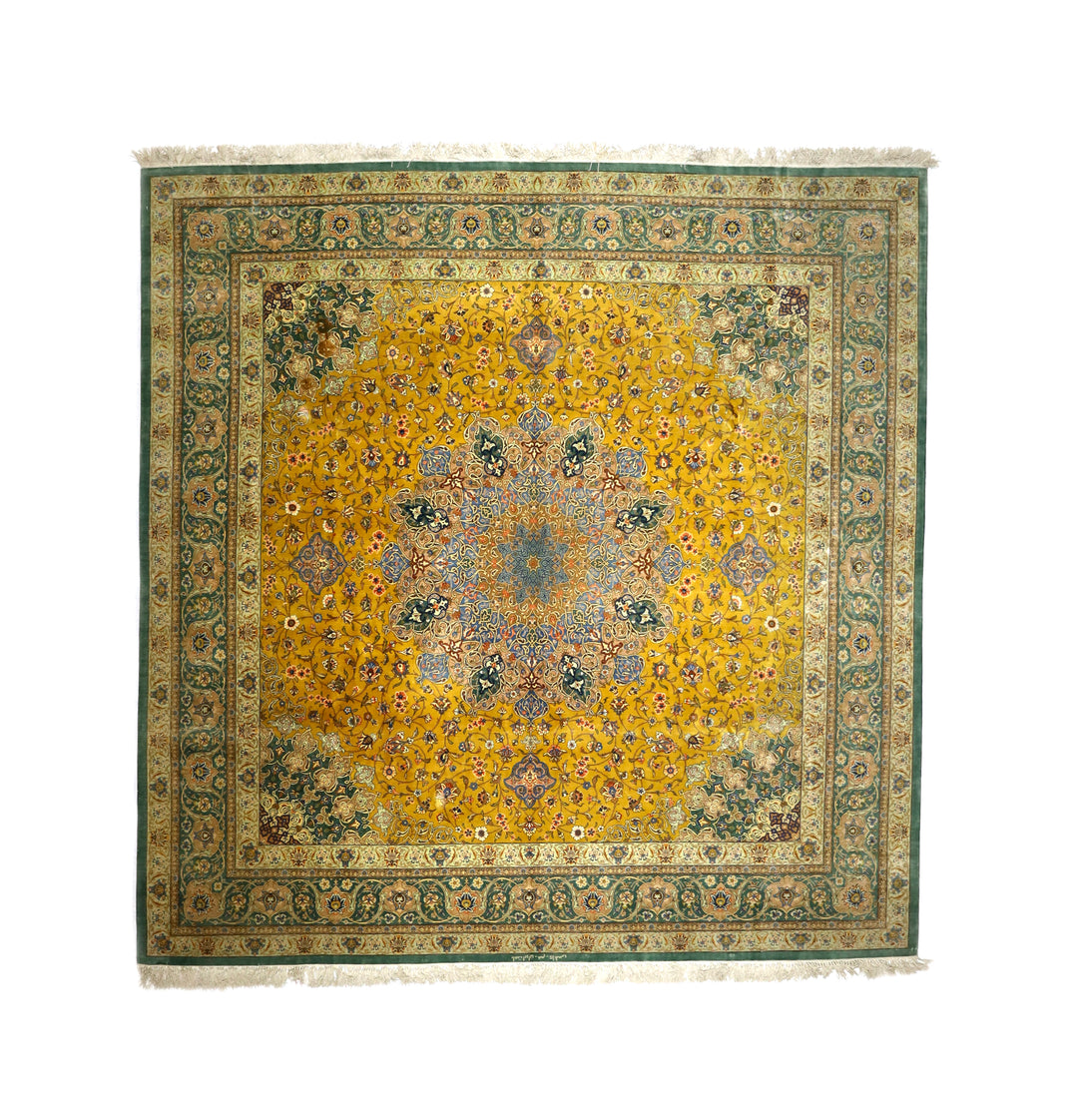 Extremely Fine Persian Silk Qum 8' x 8’2”