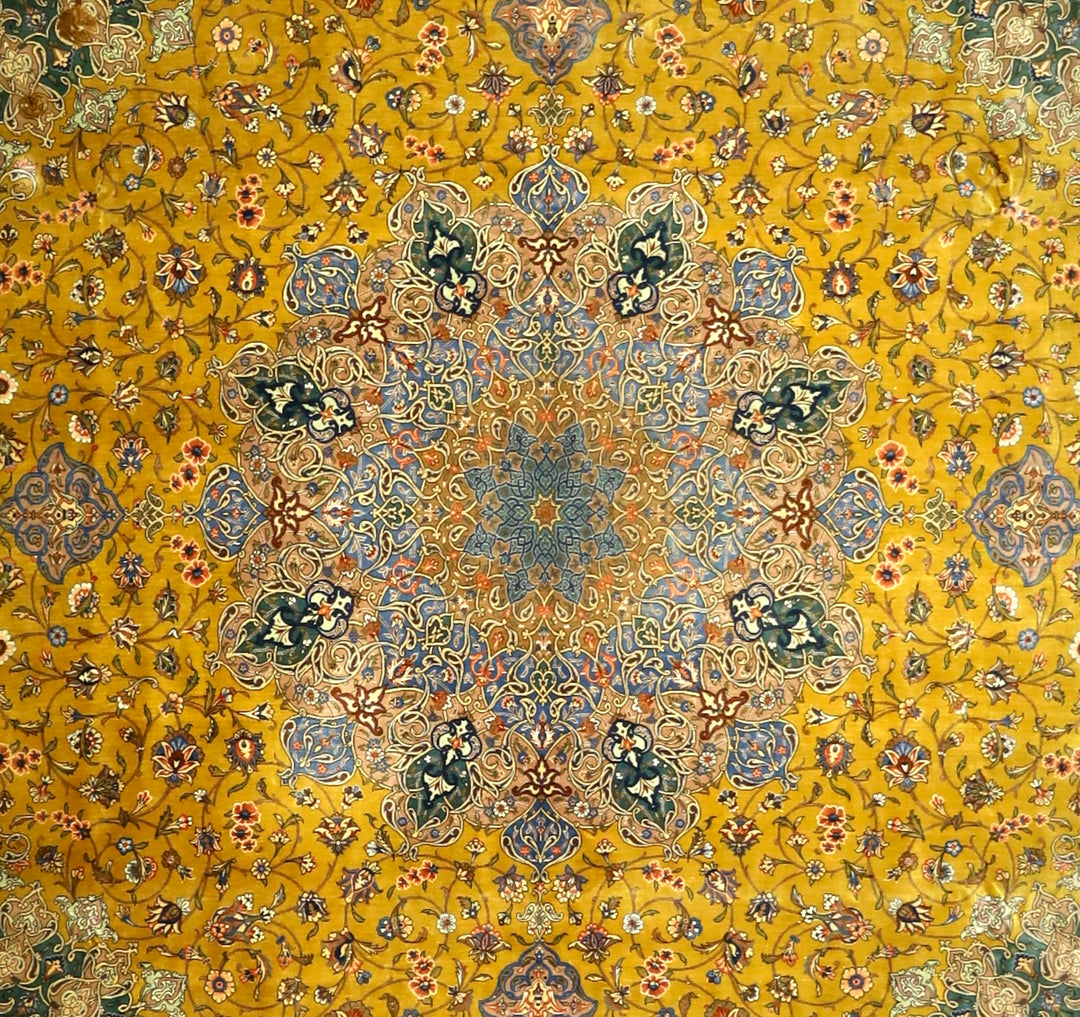 Extremely Fine Persian Silk Qum 8' x 8’2”