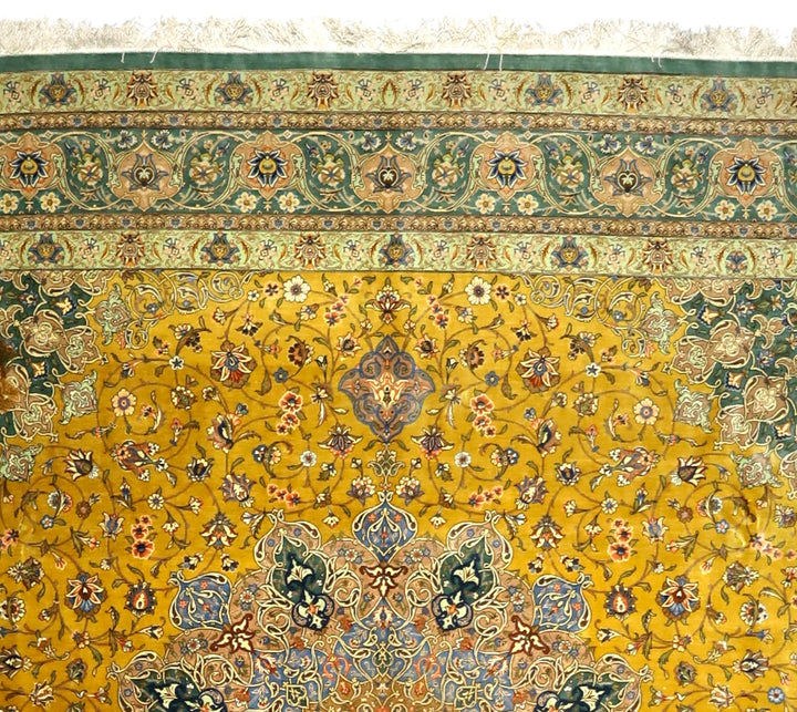 Extremely Fine Persian Silk Qum 8' x 8’2”