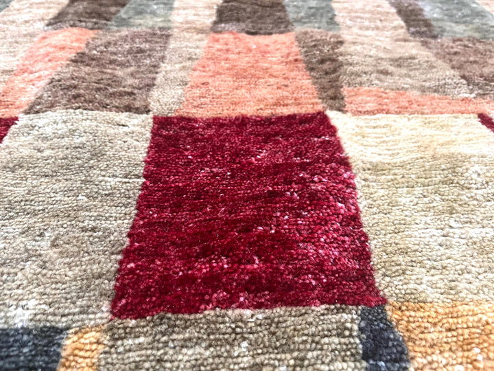 Fine Vintage Modern Style Design Wool Rug 11’10” x 17’6”