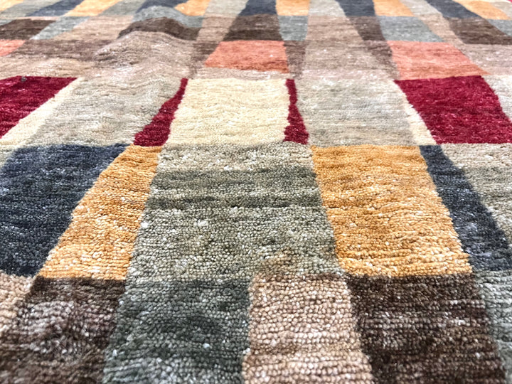 Fine Vintage Modern Style Design Wool Rug 11’10” x 17’6”