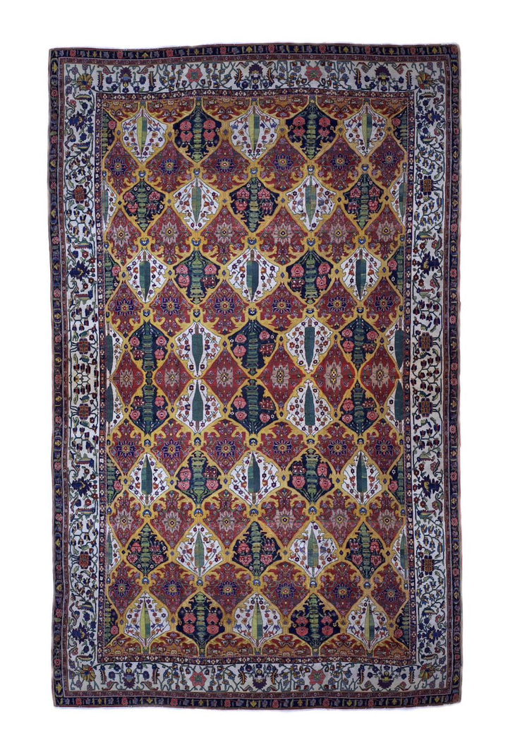 Antique Persian Bakhtiari Rug 13’10” x 22’5”