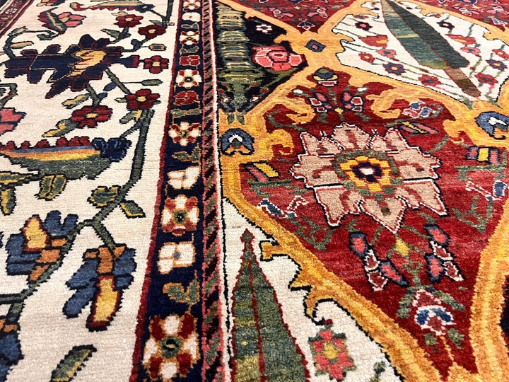 Antique Persian Bakhtiari Rug 13’10” x 22’5”