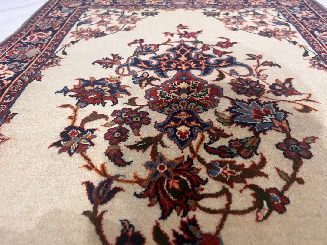 Antique Persian Isfahan Rug 2’2” x 2’11”