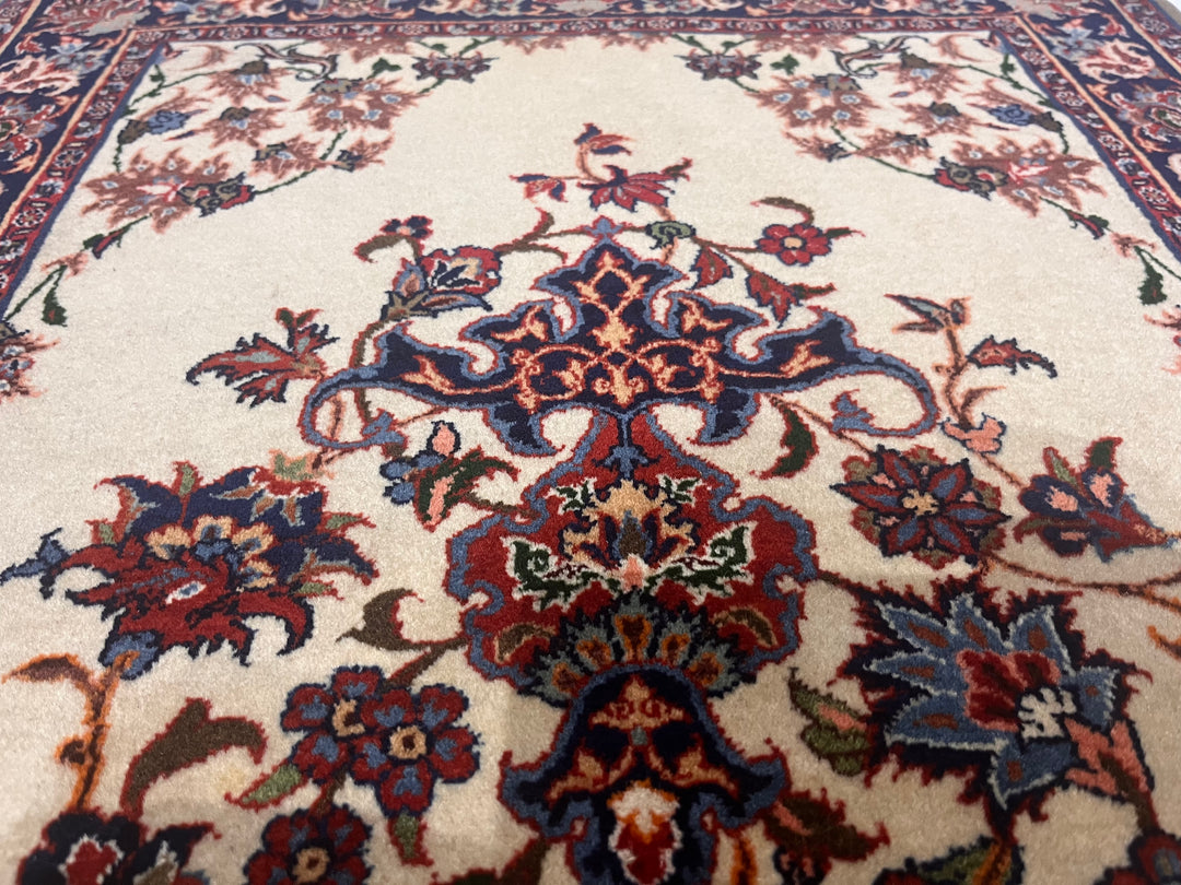 Antique Persian Isfahan Rug 2’2” x 2’11”