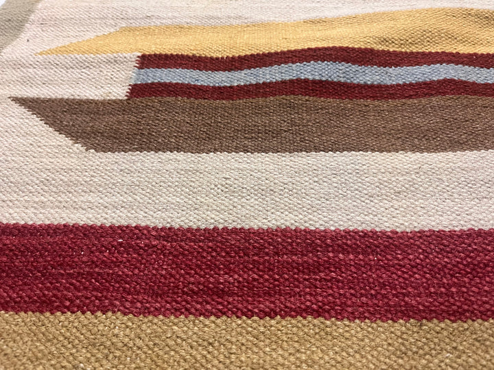 Vintage Swedish Kilim Rug 4’0" x 5’6”