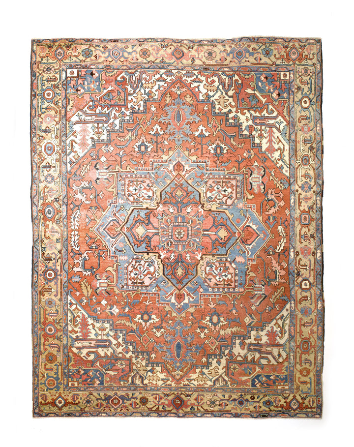 Antique Persian Serapi Rug 9’4” x 12’4”