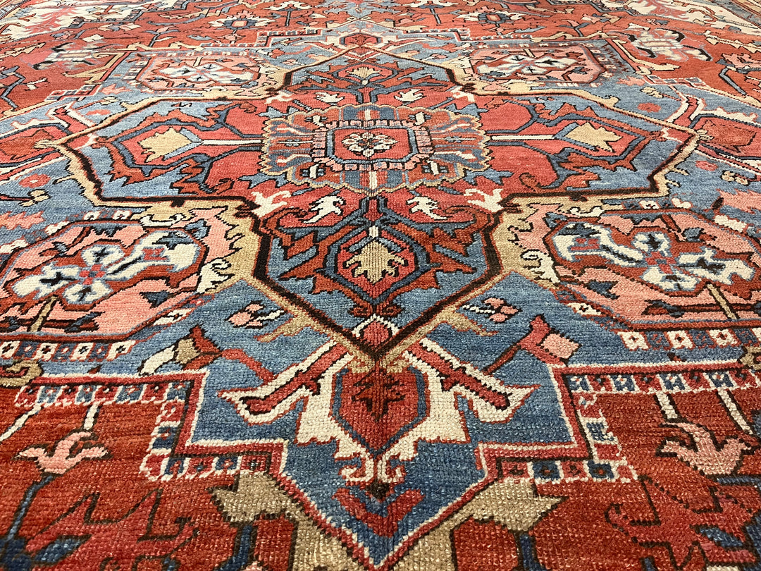 Antique Persian Serapi Rug 9’4” x 12’4”