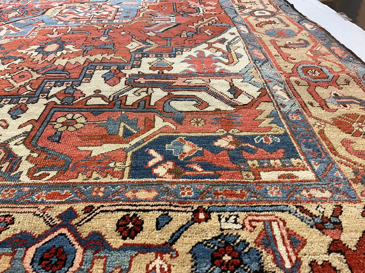 Antique Persian Serapi Rug 9’4” x 12’4”